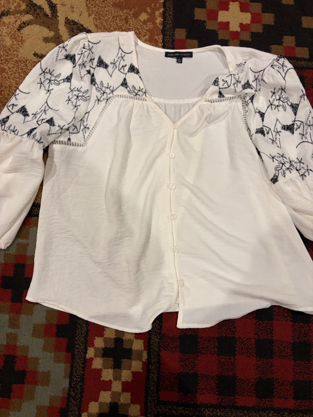 Women’s Adrienne Vittadini boho peasant top
